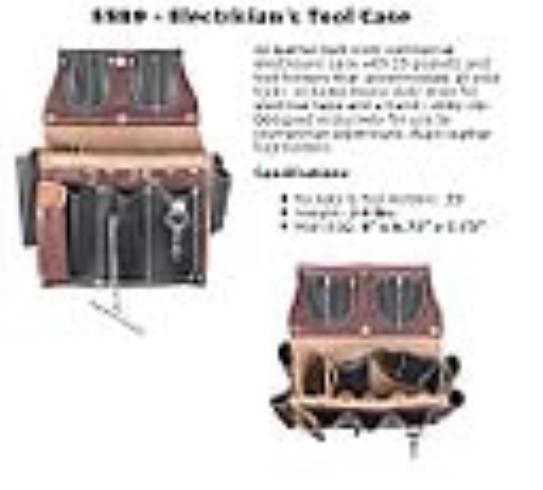 occidental leather 5589 electricians tool case Marathon Tool and Industrial Supply